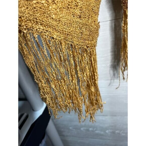 FATE Fringe Sweater Pullover V Neck Large NWOT - Picture 5 of 7